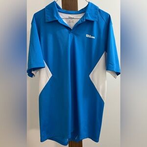 Wilson Blue and‎ White Polo Shirt